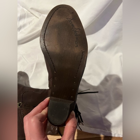 NWOT Sam Edelman Louie fringe leather booties - Picture 8 of 8